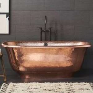 Bañeras de cobre independientes de nuevo aspecto con un diseño moderno martillado perfecto para cambios de imagen de baño lujosos y elegantes - Product Image 4