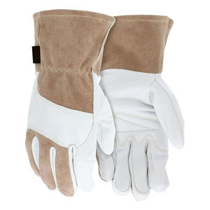 High Performance Goatskin Grain Leather Tig Welding Gloves Personal Protective Heavy Duty Abrasion Resistant Construction Gloves - Product Image 1