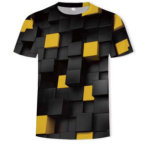 OEM 2024 última moda personalizada completa 3D impreso hombres camiseta de secado rápido tejido ecológico Impresión digital propio diseño Pakistán - Product Image 2