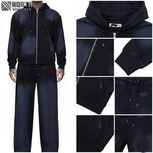 Nueva llegada de alta calidad Venta caliente algodón ácido lavado chándal hombres último estilo Casual ácido lavado chándal para hombres y mujeres - Product Image 6