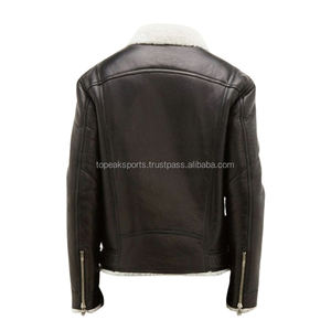 Vestes d'hiver chauffantes pour hommes en cuir de mouton marron, modèle 2026, vente chaude OEM, éco-responsables, 100 % haute qualité, faible MOQ - Product Image 2