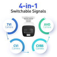 Caméra de Sécurité CCTV ANNKE 2 Mégapixels, Audio TVI, Lumière Double Intelligente, Microphone, Objectif 3.6mm, Portée IR 25m, Type Bullet, pour Surveillance Domicile