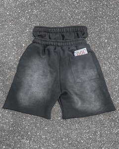 Pantalones cortos atléticos personalizados para hombre al por mayor, ropa de calle de algodón, pantalones cortos de rizo francés, pantalones cortos lavados con ácido de cintura alta envejecidos - Product Image 2
