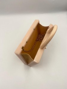 Bolso de Mano de Resina Hecho a Mano de Lujo para Mujer |   Bolso de Noche Acrílico con Acabado Brillante |   Bolso de Mano para Bodas, Fiestas de Novia y Fiestas Nocturnas - Product Image 3