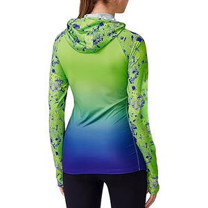 UPF 50 + Vente en gros vêtements de protection solaire à séchage rapide maillot de pêche pour dames chemises à capuche anti-UV à manches longues pour femmes - Product Image 2