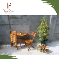 Ensemble de meubles en bois massif en gros : table basse et chaises pour la maison, bar, restaurant, hôtel, café, jardin – Fabriqué au Vietnam