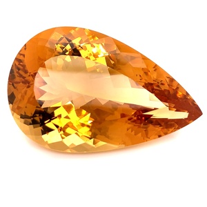 Qualité d'exportation 100% Citrine naturelle à facettes en forme de poire pierres précieuses de naissance en vrac pour la fabrication de bijoux au prix de gros vente en gros - Product Image 1