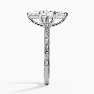 Shiny 925 <b>Silver</b> <b>Solitaire</b> <b>Ring</b> Marquise Lab Grown Diamond Luxury Romantic Engagement Anniversary Wedding Gift for Women Parties - Product Image 2