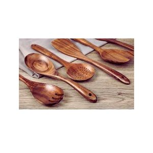 Ensemble d'ustensiles de cuisine en bois de haute qualité, sur mesure, fabriqués à la main au Vietnam par le fabricant, couleur et logo personnalisés, respectueux de l'environnement - Product Image 5