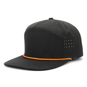 Dernier classique oem personnalisé étanche laser perforé 6 panneau respirant camionneur baseball snapback hydro casquette chapeau utilisation sportive - Product Image 1