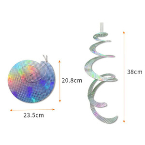 Xoắn ốc Laser chim thấm gió Spinner phản xạ rắn hình chim răn đe cho khu vườn và ban công Kiểm Soát chim hiệu quả - Product Image 3