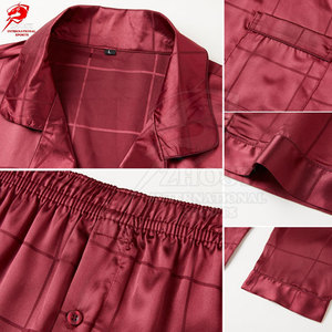 Breathable <b>Men</b> Sleepwear Two Piece <b>Pajama</b> <b>Set</b> Casual Relax Fit Night Suit <b>For</b> Daily Home Comfort <b>For</b> Adult Wears - Product Image 6