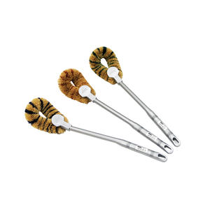 Escobilla de baño de fibra de coco natural de primera calidad, versátil y eficaz en varias superficies, cepillos de limpieza - Product Image 4