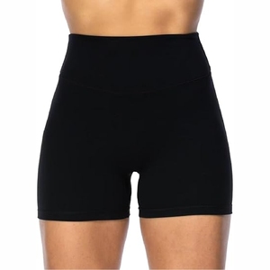 Leggings cortos deportivos de alta elasticidad, sin costuras, cintura alta cintura baja corto gimnasio Fitness - Product Image 1