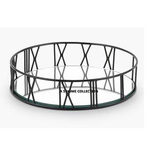 Mayorista Fabricante Blanco Oro Diseñador Maneja Bandeja Mayor Calidad Tamaño Personalizado Y Forma Bandeja De Servicio Decorativo - Product Image 2