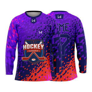 Camisetas de Hockey sobre Hielo Personalizadas, Tallas Grandes, Impresión por Sublimación, Alta Calidad, 100% Poliéster Elástico, Camisetas de Equipo para Adultos de Secado Rápido - Product Image 4