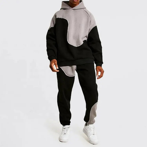 ชุดวอร์ม600มีฮู้ดสำหรับผู้ชายชุดวอร์มคอตตอนผ้าฟลีซเนื้อหนา - Product Image 5