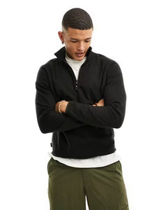 Offres Spéciales Jogging hommes demi fermeture éclair thermique fermeture éclair sweat à capuche personnalisé décontracté polaire pull 1/4 sweat zippé pour hommes - Product Image 5