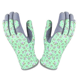 Guantes de Jardinería de Cuero Flexible de Alta Calidad, Color Claro, Resistentes a Químicos, con Diseño Único, Protección para las Manos, AMAZING INDUSTRIES - Product Image 1
