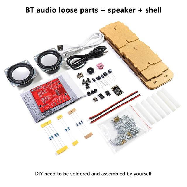 DIY BT Speaker Kit Soldering Project USB Mini Home Stereo Sound Amplifier DIY Electronic Kits for Soldering Practice