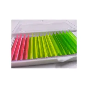 Цветные наконечники шелковые ресницы светятся в темноте пользовательские цвета оптовая цена от вьетнамского производителя BSA