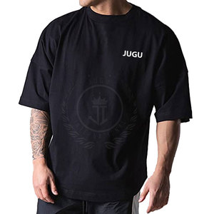 Camiseta de Gran Tamaño de Alta Calidad, Tejida, de Poliéster/Algodón, Transpirable, de Secado Rápido, Ecológica, de Manga Corta, Color Liso - Product Image 5