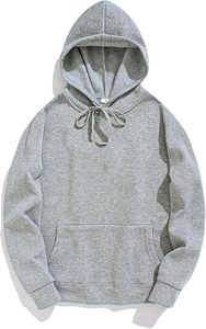 Sweatshirts à capuche en molleton mélangé doux avec poche kangourou pour hommes et femmes - Product Image 6