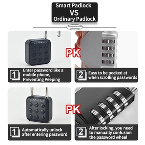 Cerradura Inteligente con Huella Dactilar Bluetooth XSDTS GS-F Tuya, Cerradura Digital sin Llave, Impermeable IP67, Antirrobo para Seguridad en el Hogar y Viajes - Product Image 4