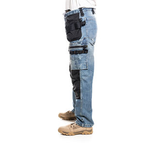 Pantalones de Trabajo para Hombre con Rodilleras y Bolsillos para Herramientas, Certificación CE, Transpirables, Resistentes a la Abrasión, Uniformes de Poliéster para Trabajos de Construcción - Product Image 4