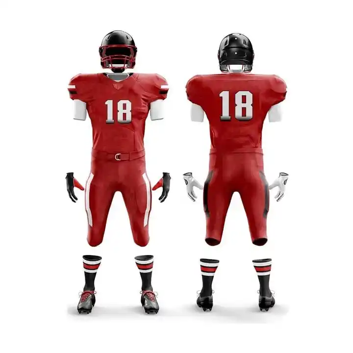 Venta al por mayor personalizada sublimación fútbol americano Jersey/pantalón de gran tamaño jóvenes universitarios entrenamiento uniformes de fútbol americano