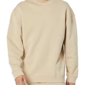 Nueva llegada de sudadera de color sólido para hombre de alta calidad logotipo personalizado impreso cuello redondo sudadera Slim fit - Product Image 1