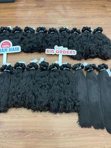 วิกผมสำหรับต่อผมมนุษย์แบบเวียดนาม100% ผมเป็นลอนธรรมชาติไม่พันกันไม่ร่วงผมหรูหรา - Product Image 2