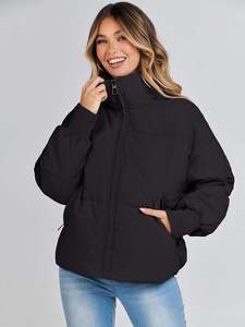 Chaqueta de plumón para mujer de temporada de invierno con diseño personalizado, transpirable, impermeable y a prueba de viento, chaquetas de plumón de Invierno para mujer - Product Image 5
