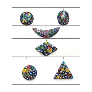 High Quality Lampwork Furnace Glass Beads Big Hole With Unique Artistic Designs <b>For</b> DIY Jewelry Making And <b>Craft</b> Creations - Product Image 1