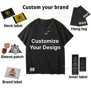 Camiseta personalizada de manga corta para hombre, personalizada de fábrica, 100% algodón, transpirable, multicolor, DTG, bordado, nuevo diseño de moda - Product Image 3