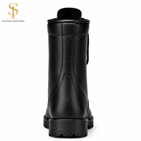 Bottes tactiques de défense en cuir noir de haute qualité pour hommes, imperméables, respirantes, confortables SUPER FORCE BT-SW-01
