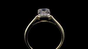 Bague solitaire délicate à taille radiant |   Vêtements élégants pour tous les jours |   Bague pour fête et cadeau, pour un usage quotidien - Product Image 6