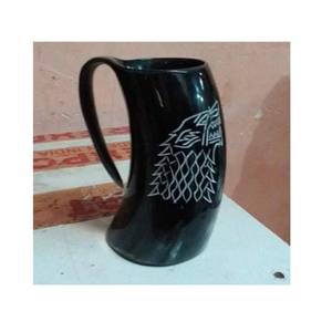 Venta al por mayor acabado a mano natural vikingo bebiendo cuerno jarras de cerveza calidad premium vikingo bebiendo cuerno en Star Crafts India - Product Image 2