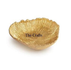 Cuenco decorativo de aluminio de color dorado con cuenco de chocolates de tamaño y forma personalizados de calidad superior - Product Image 1