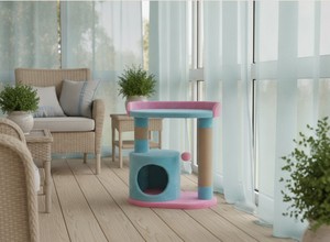 บ้านแมว Amistar SkyCandy คุณภาพสูง ทำจากปอกระเจา 3 ชั้น สำหรับแมว - Product Image 4