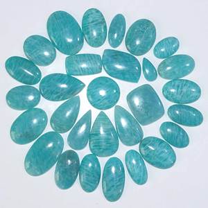 100% cabujón suelto de amazonita de piedras preciosas de cuarzo de alta calidad Natural para la fabricación de joyas a granel al por mayor de fuente confiable - Product Image 4