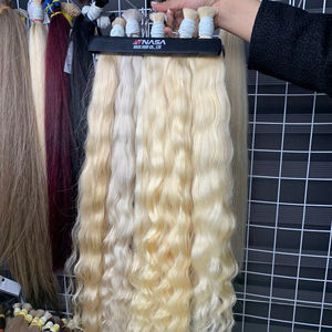 Extensiones de cabello a granel Producto de Venta caliente 2025 Color Rubio Cabello ondulado natural 100% Cabello vietnamita crudo - Product Image 1