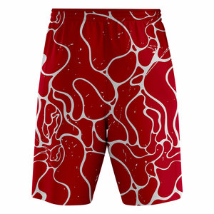 Pantalones Cortos de Baloncesto Vintage para Hombre, Doble Malla Transpirable, Estampado Personalizado, Bordado, Talla Grande, 100% Poliéster para Ropa de Calle de Verano - Product Image 2