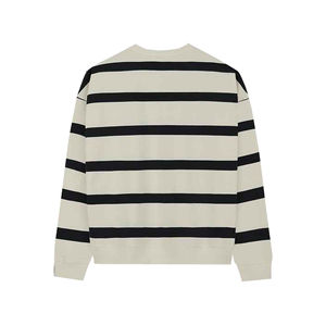 Sweat-shirts personnalisés en coton 100% thermique, lourds, à col rond, avec logo personnalisé, surdimensionnés pour hommes - Product Image 2