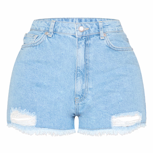 High Street Style Vintage coupe ample en détresse lavé hommes Denim Shorts été nouveaux hommes mode Stretch vêtements décontractés Denim Shorts - Product Image 1