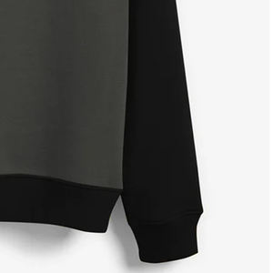 Sweat-shirt en molleton brodé patchwork à col rond pour hommes/femmes, université/collège, coton/polyester, sororité/fraternité, lavé - Product Image 6