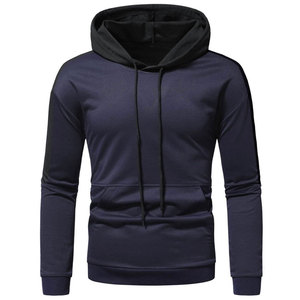 Sweat-shirts d'hiver pour hommes grande taille, couleur unie, style streetwear, haute qualité, 100% coton molletonné respirant, design personnalisé, basiques, teinture unie - Product Image 1