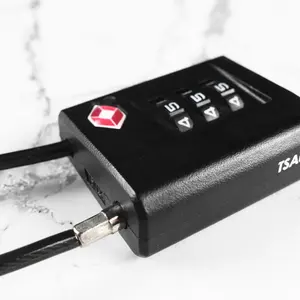 La combinaison à 3 chiffres du verrou de sécurité ABS approuvée par la TSA offre une sécurité pour les casiers à bagages et les sacs pour la salle de sport et l'école. - Product Image 5