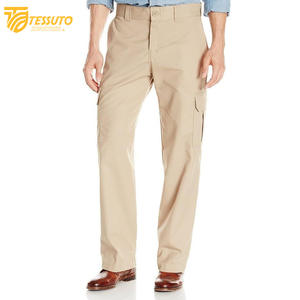 Pantalones cargo de algodón 100% de alta calidad para hombre, pantalones largos para exteriores, estilo deportivo informal táctico, liso, teñido, de lana media, bajo MOQ - Product Image 4