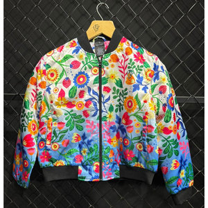 Chaqueta Bomber de Último Estilo con Parches Bordados, Color Atractivo, Chaqueta de Nailon y Poliéster, Multicolor, Diferentes Estilos - Product Image 3